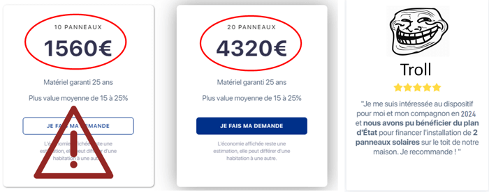 arnaque rentabilité panneau solaire