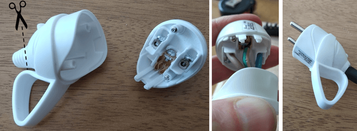 branchement panneau solaire sur prise