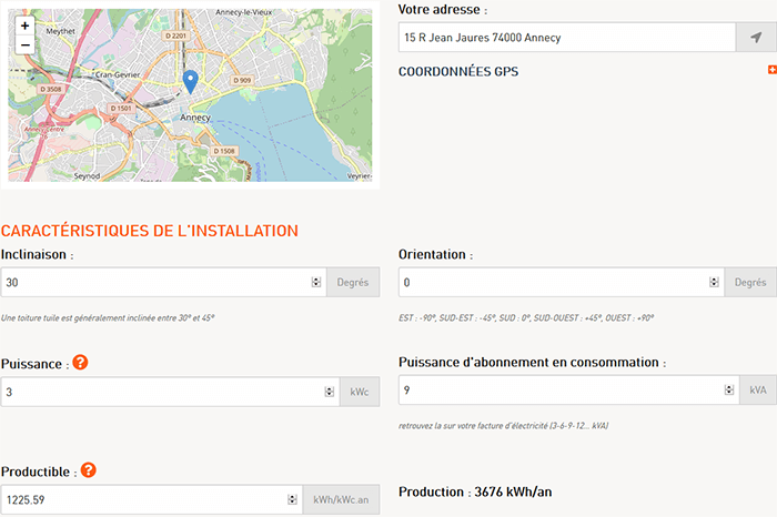 résultats production solaire Evaluer mon devis