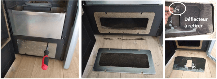 entretien poele granule collecteur fumée