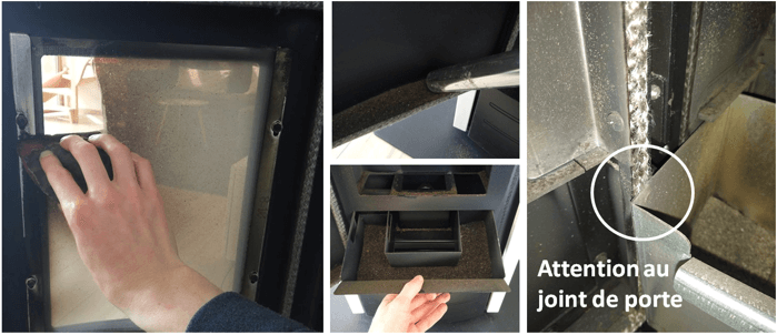 entretien poele granule vitre