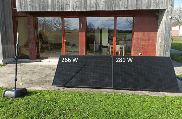 ombre panneau solaire plug and play