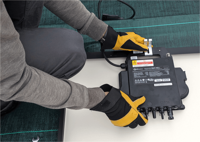 pose micro-onduleur apsystems