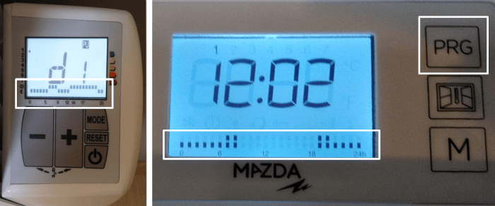 programmation radiateur électrique à inertie