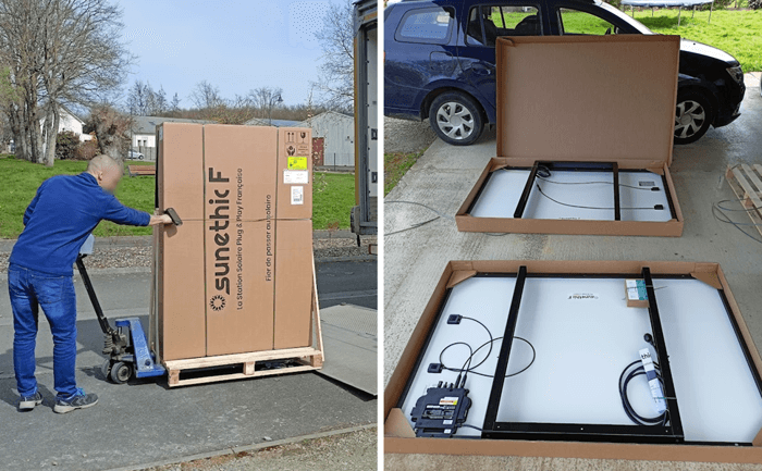 réception panneau solaire plug and play