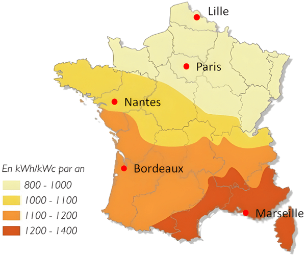 rentabilite panneau solaire selon la région